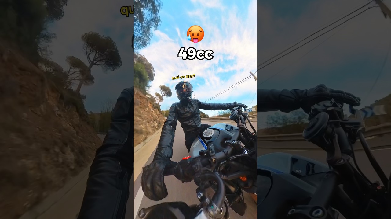 en una moto de 49cc puede ir dos personas