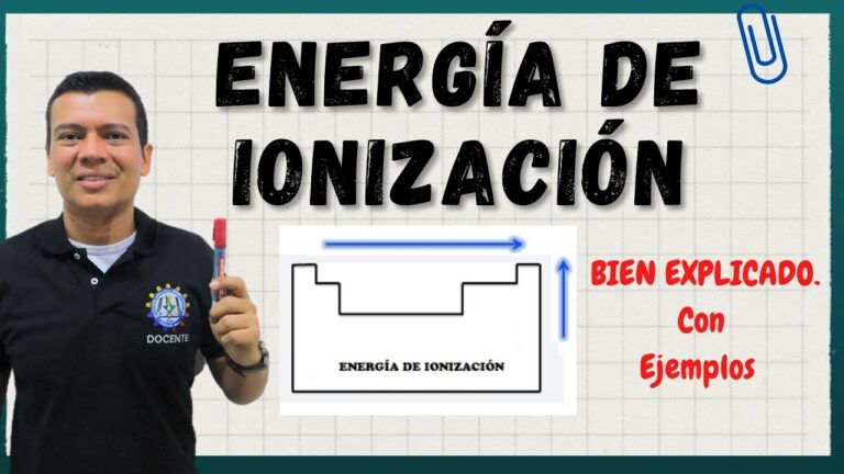 energia de ionizacion en la tabla periodica