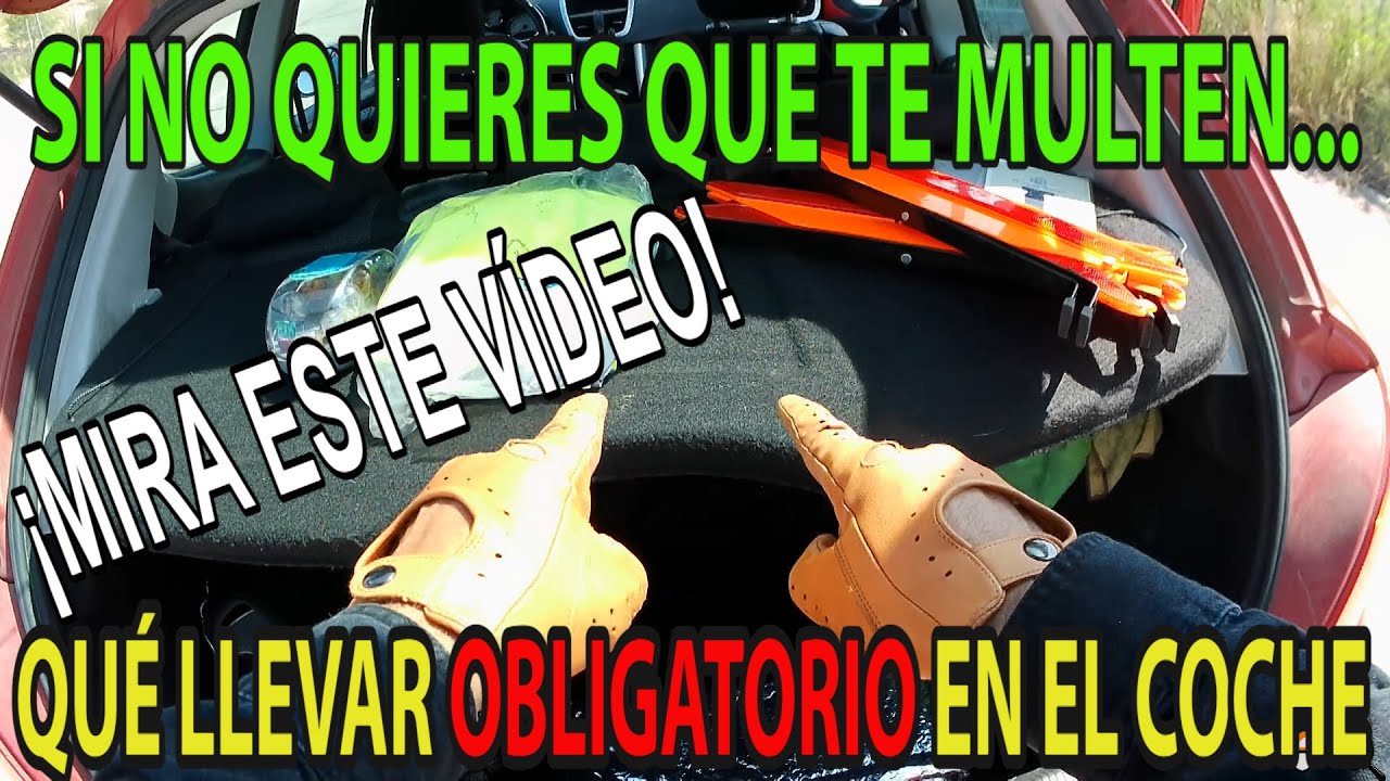 es obligatorio llevar gafas de repuesto en el coche