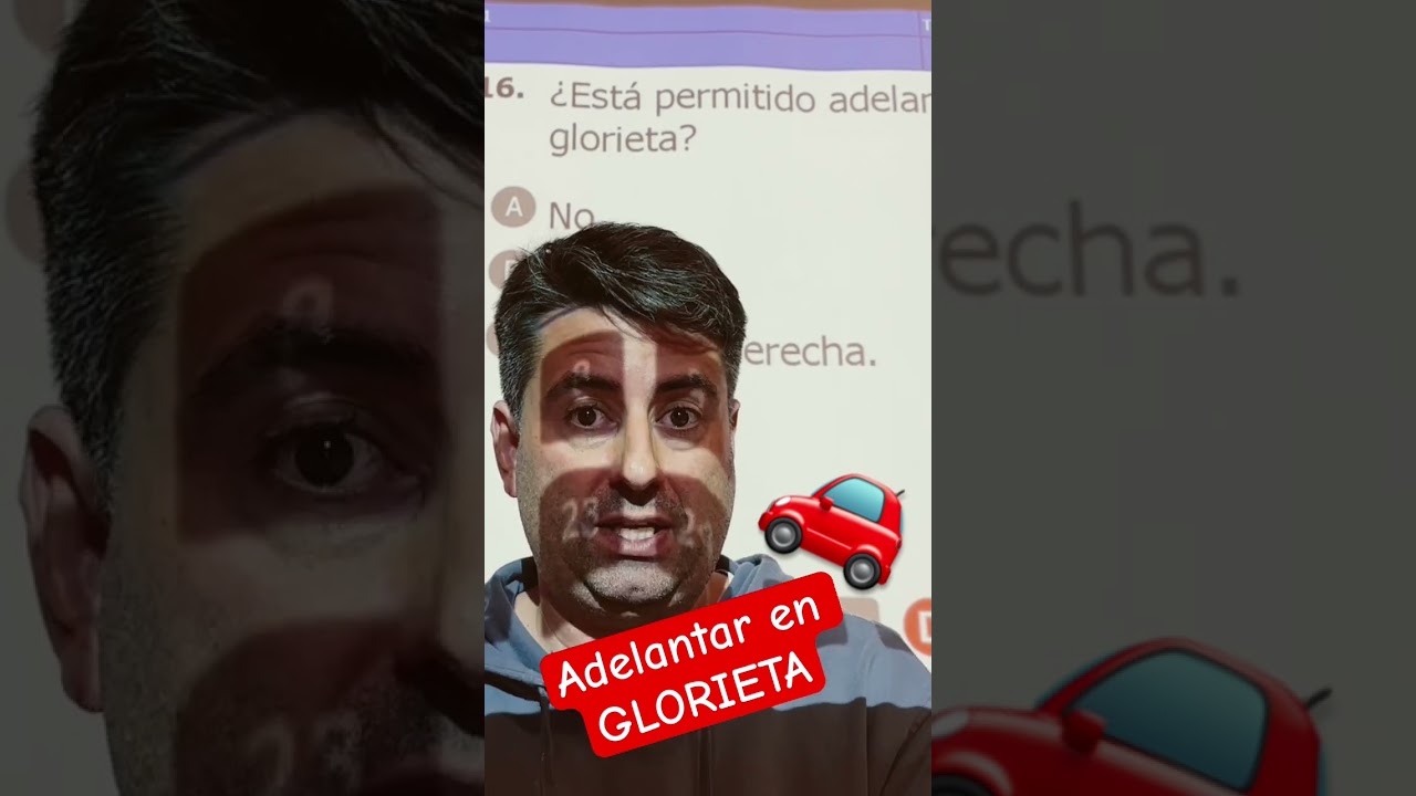 está permitido adelantar en una glorieta