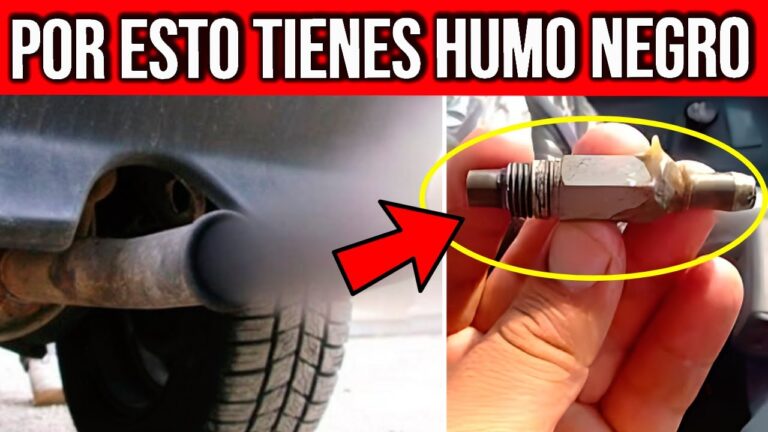 humo negro por el tubo de escape