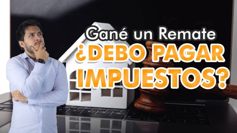 impuestos a pagar después de una subasta