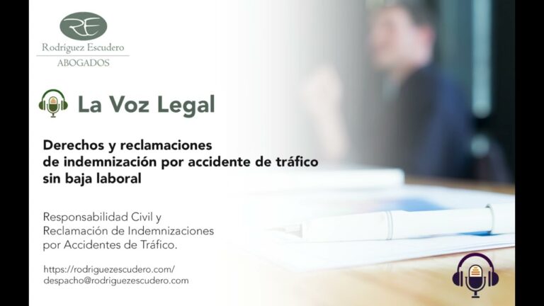 indemnización accidente tráfico sin baja laboral