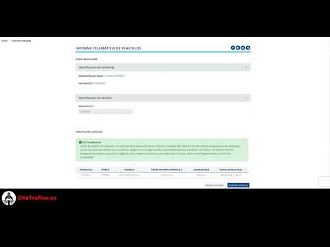 informe de vehiculo por matricula gratis