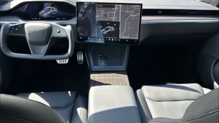 interior of a tesla model s