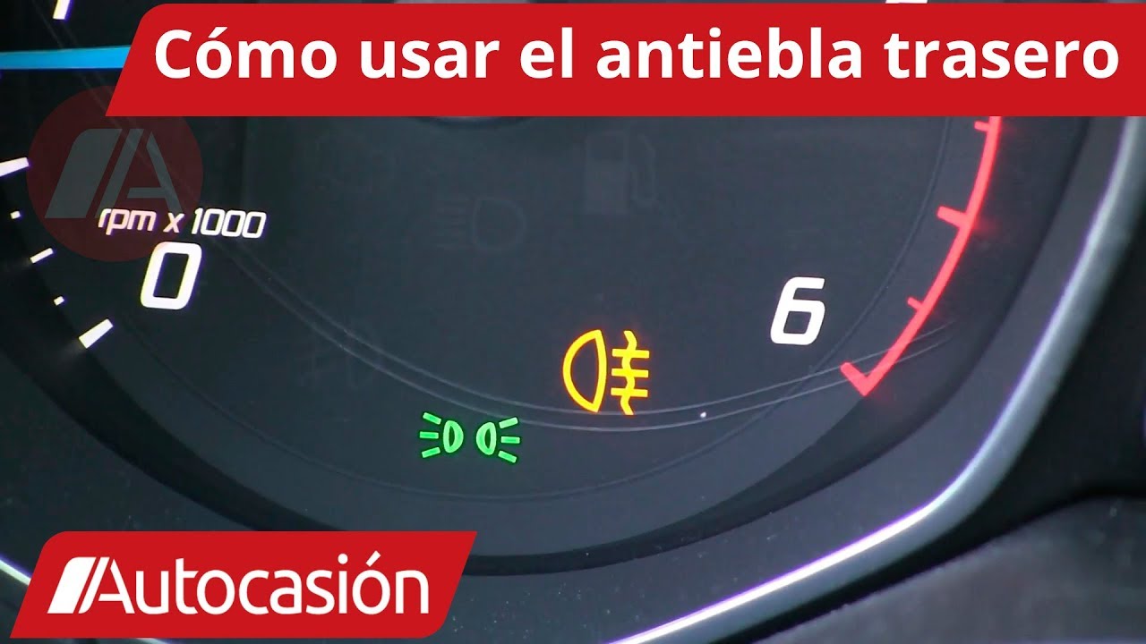 la luz antiniebla trasera deberá utilizarse siempre que