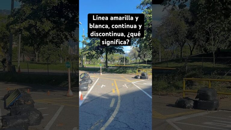 la marca vial amarilla discontinua qué prohíbe