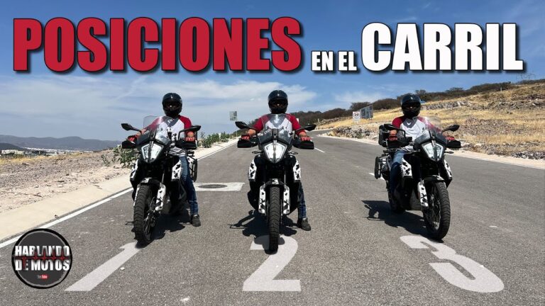 la motocicleta puede cambiar de carril para adelantar