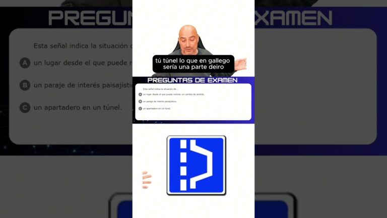 la señal indica la situación de