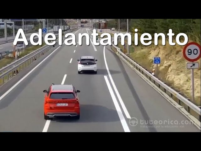 la señal permite realizar la maniobra de adelantamiento