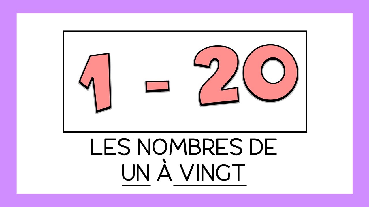 los números del 1 al 20 en francés
