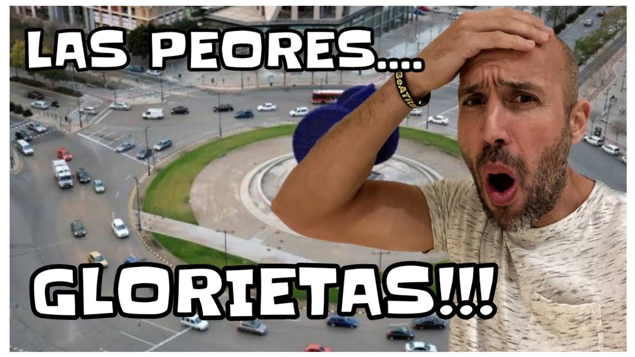 los peatones deberán cruzar las plazas y glorietas...