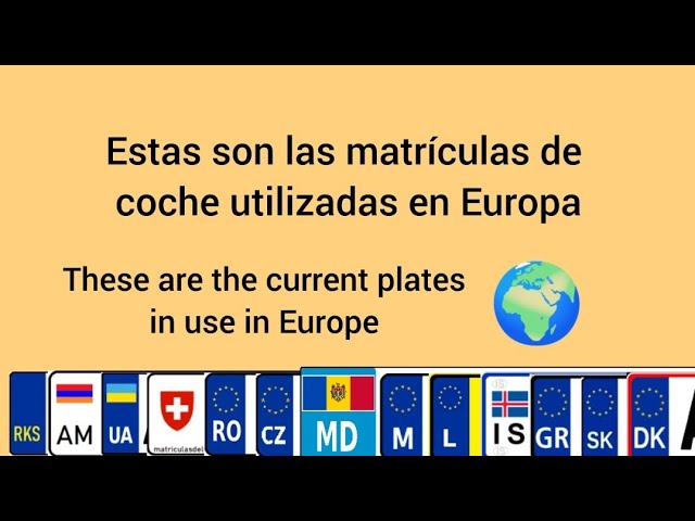 matricula europea ua de donde es