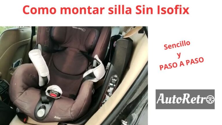mejor silla coche bebé sin isofix