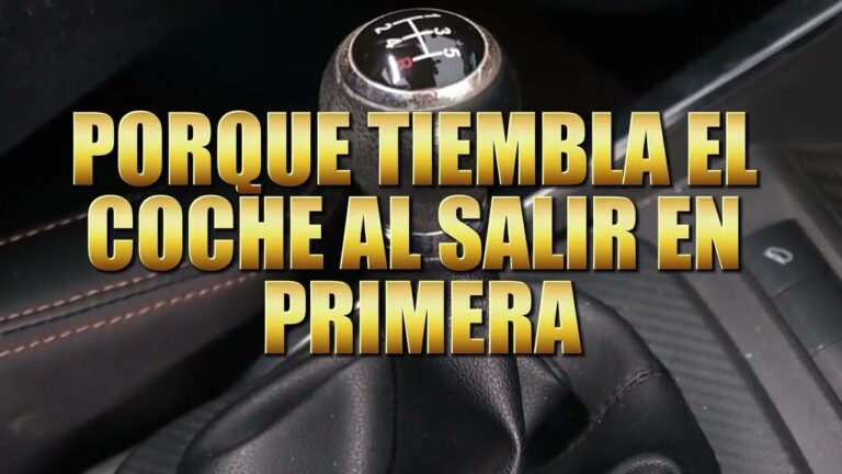 mi coche da tirones al salir en primera