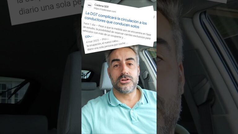 multas por ir solo en el coche