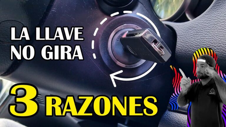 no gira la llave del coche