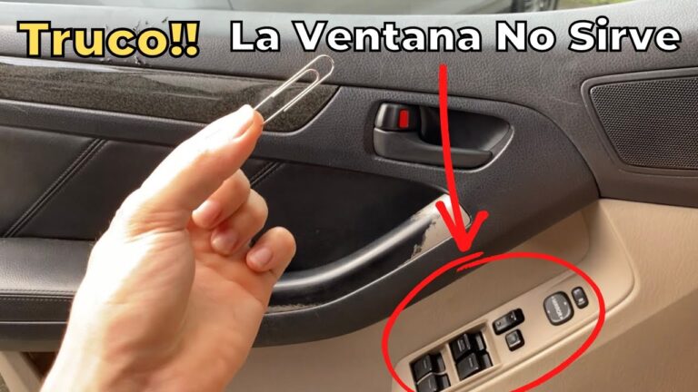 no me sube la ventanilla del coche