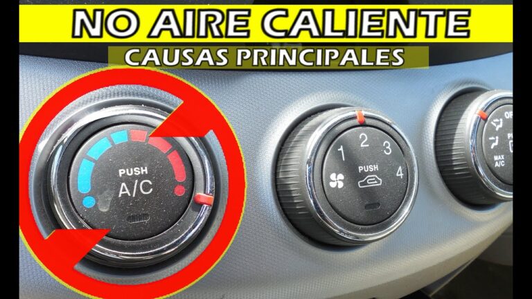 no sale aire caliente del coche