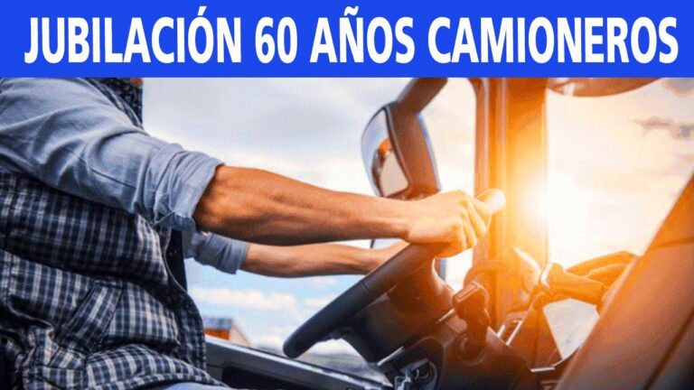 nueva ley para jubilación de conductores profesionales