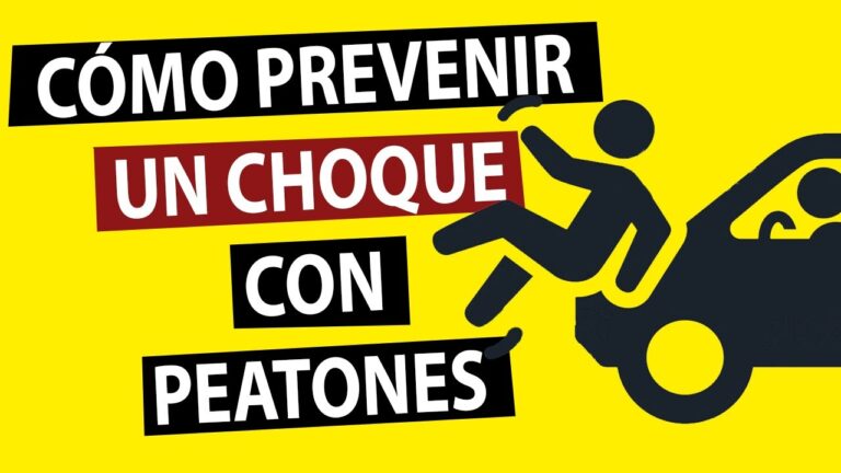 para evitar atropellos a peatones hay que tener especial cuidado