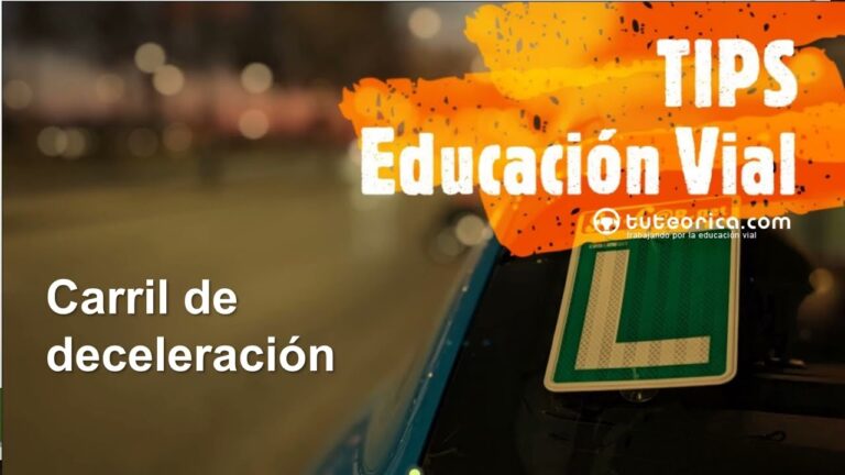 para qué sirve el carril de deceleración