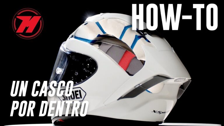 partes de un casco de moto