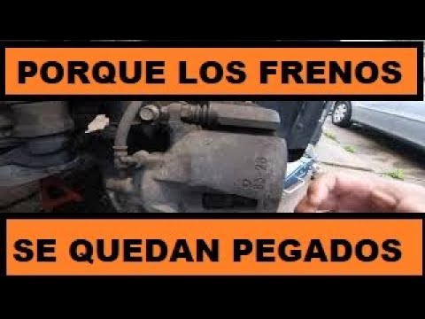 pinza de freno se queda frenada
