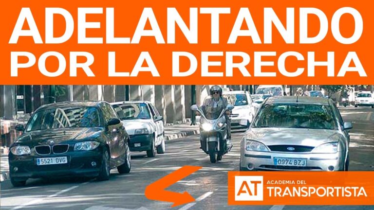 puede adelantar por la derecha al vehículo rojo