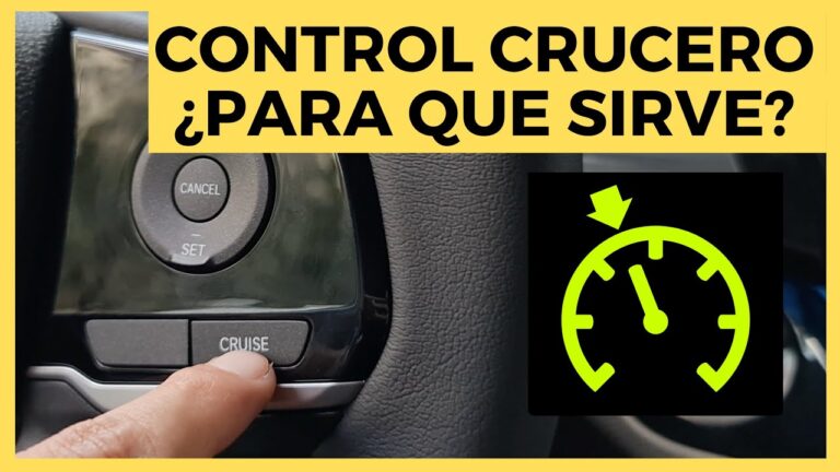que es el control de crucero