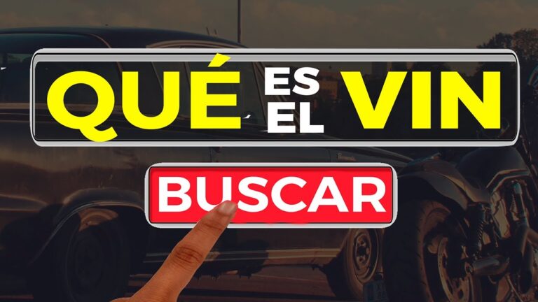 que es el vin de un vehiculo