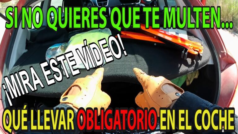 que es obligatorio llevar en el coche