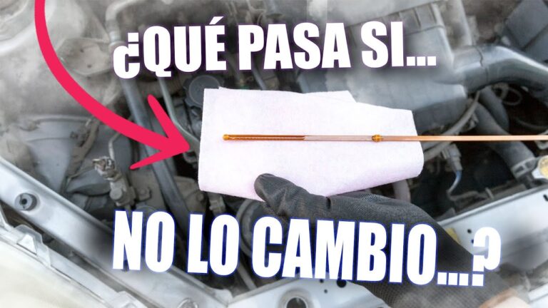 que pasa si no cambias el aceite del coche