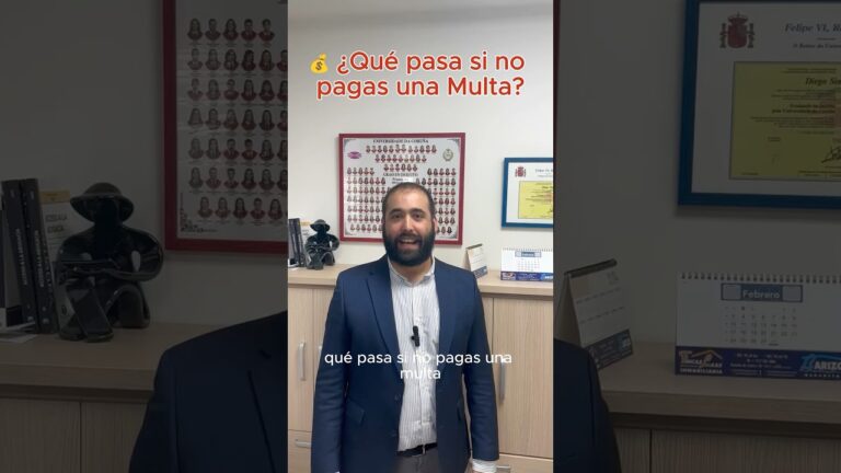 que pasa si no pago una multa