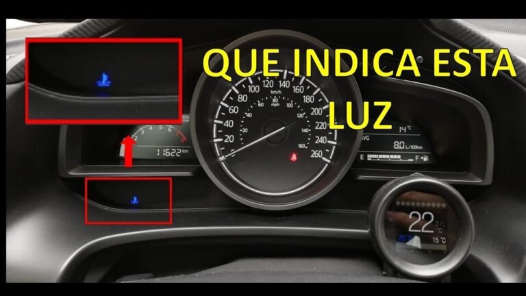 que significa la l azul en el coche