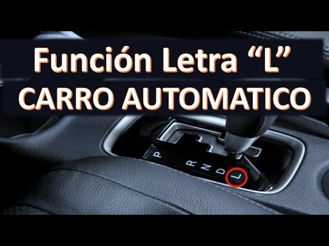 que significa la l del coche