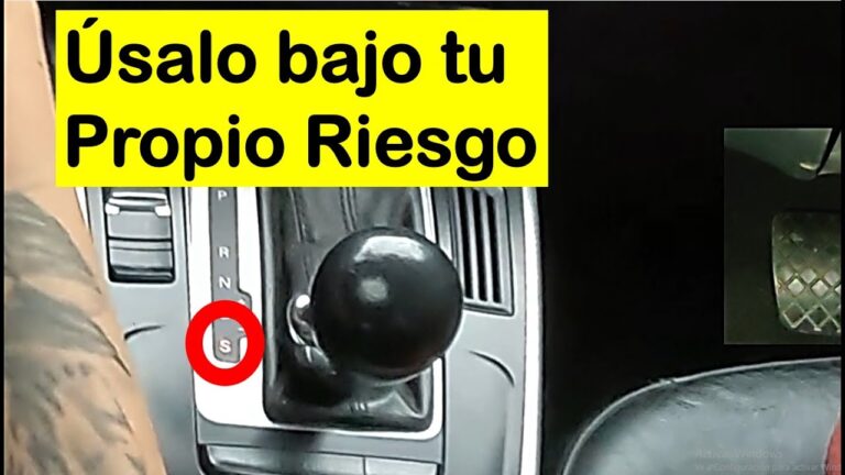 que significa la s en un coche automatico