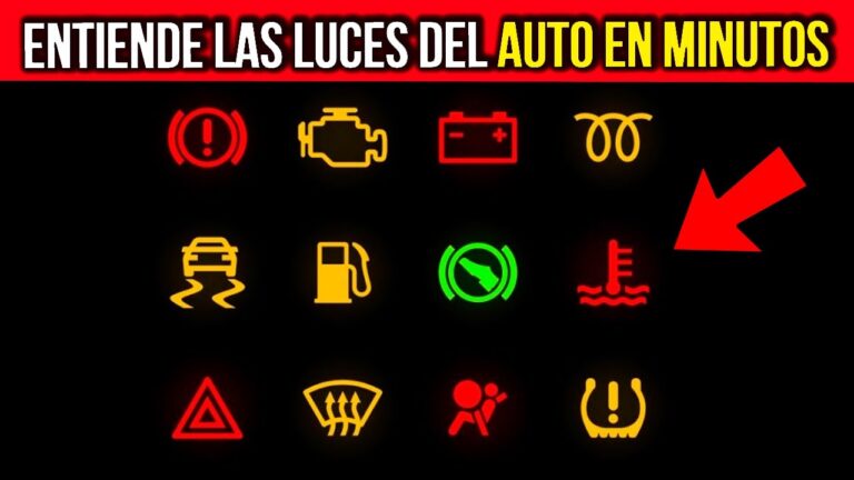 que significan las luces del tablero del coche
