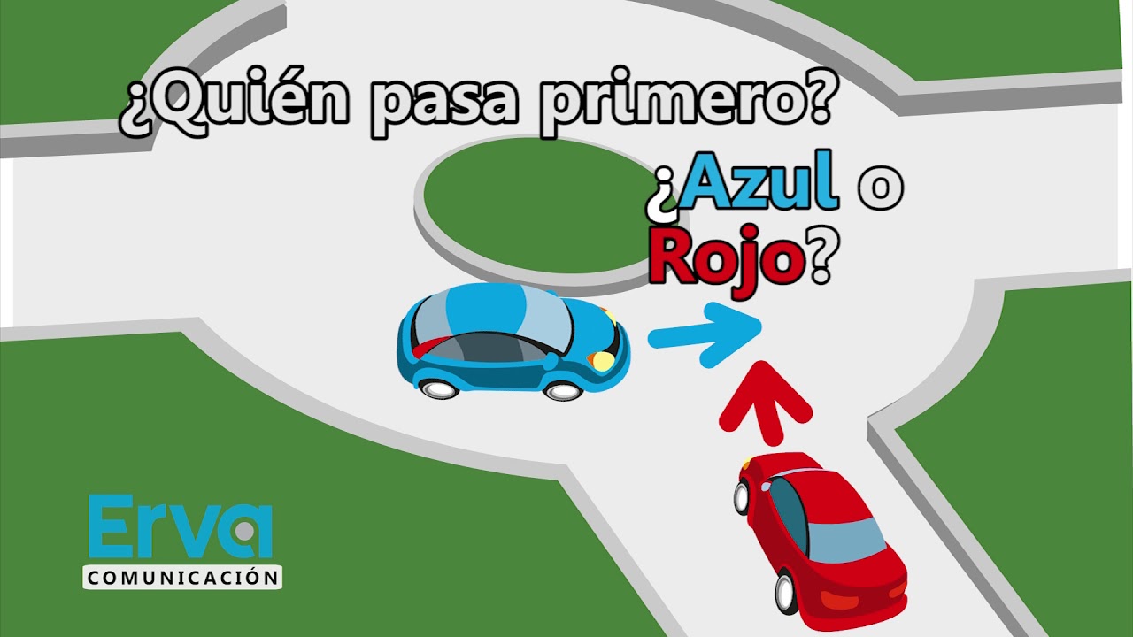 quién tiene prioridad en una rotonda