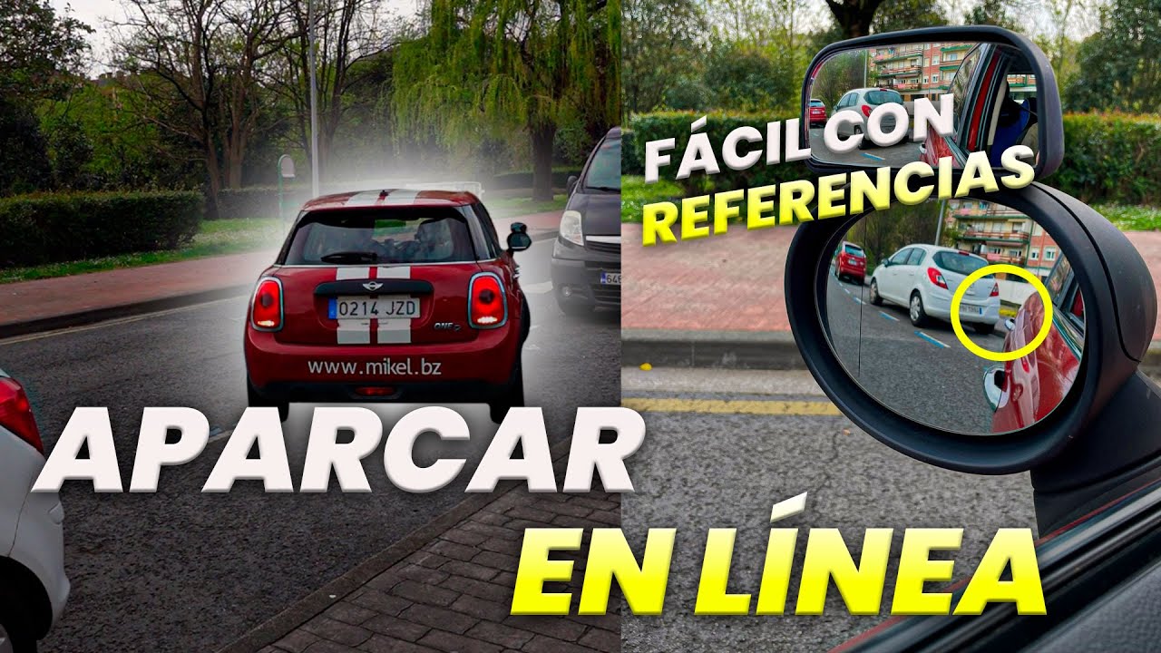 referencias para aparcar en línea autoescuela
