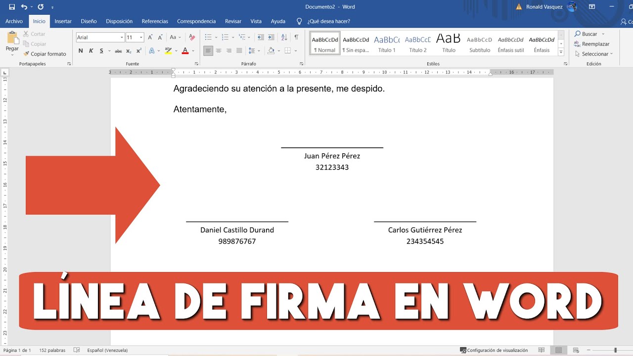 se firma encima o debajo del nombre