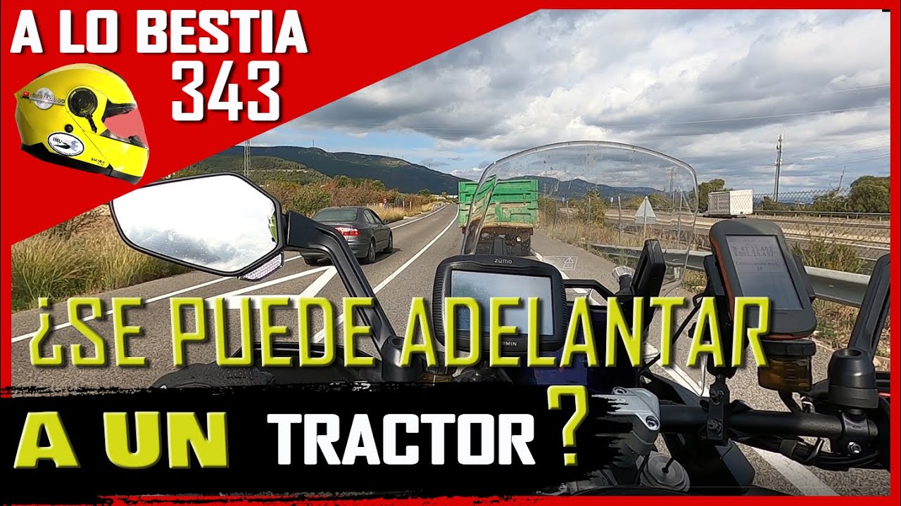 se puede adelantar un tractor en línea continua
