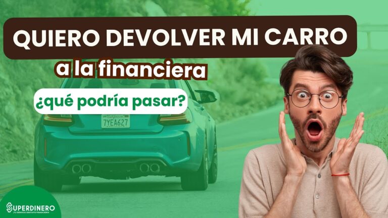 se puede devolver un coche financiado