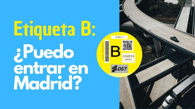se puede entrar en madrid con pegatina b