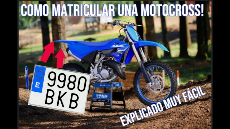 se puede matricular una moto de cross