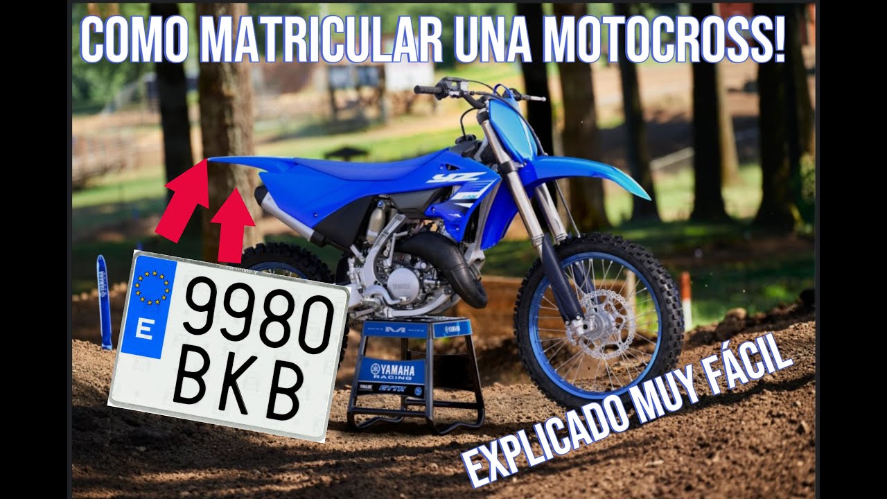 se puede matricular una moto de cross