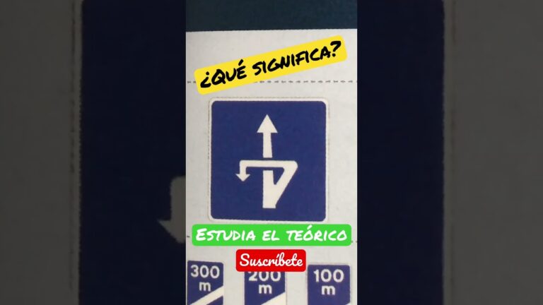 señal cambio de sentido a distinto nivel