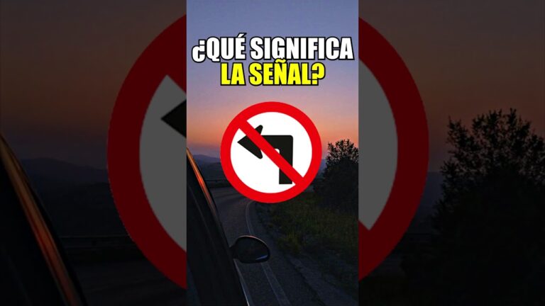 señal de prohibido girar a la izquierda