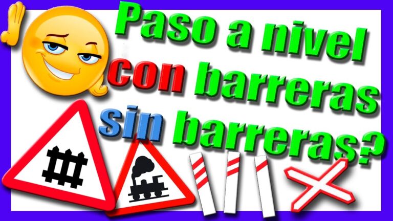 señalizacion paso a nivel sin barreras