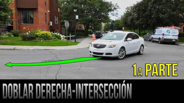 si en esta intersección pretende girar a la derecha debe